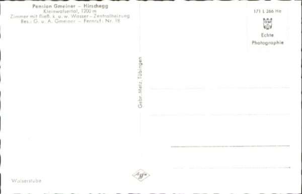 Hirschegg Kleinwalsertal Vorarlberg Hirschegg Kleinwalsertal Pension Gmeine – Bild 2
