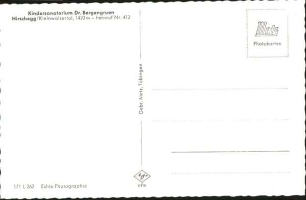 Hirschegg Kleinwalsertal Vorarlberg Hirschegg Kleinwalsertal Kindersanatori – Bild 2