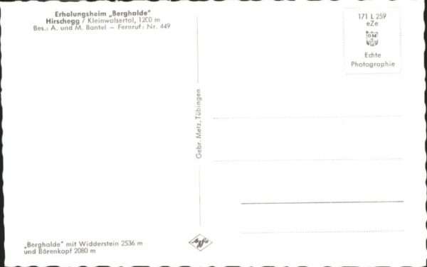 Hirschegg Kleinwalsertal Vorarlberg Hirschegg Kleinwalsertal Erholungsheim – Bild 2