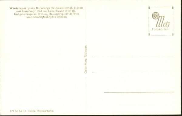 Hirschegg Kleinwalsertal Vorarlberg Hirschegg Kleinwalsertal Gundkopf Kanze – Bild 2