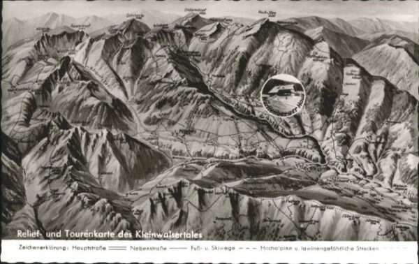 Hirschegg Kleinwalsertal Vorarlberg Hirschegg Kleinwalsertal Tourenkarte