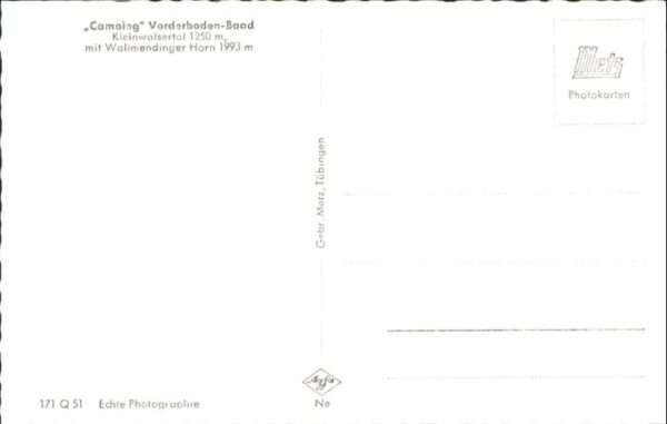 Baad Mittelberg Kleinwalsertal Baad Kleinwalsertal Camping Vorderboden – Bild 2