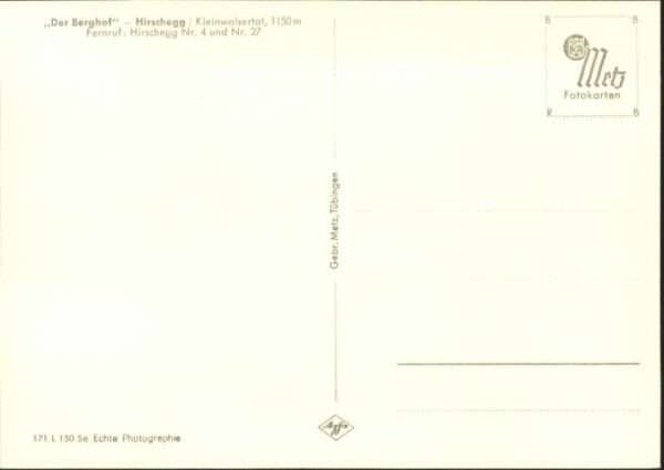 Hirschegg Kleinwalsertal Vorarlberg Hirschegg Kleinwalsertal Hotel Berghof – Bild 2