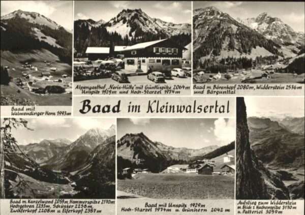 Baad Mittelberg Kleinwalsertal Baad Kleinwalsertal Gasthof Noris Hütte