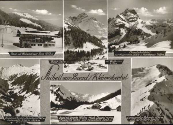 Baad Mittelberg Kleinwalsertal Baad Kleinwalsertal Walmendinger Horn W