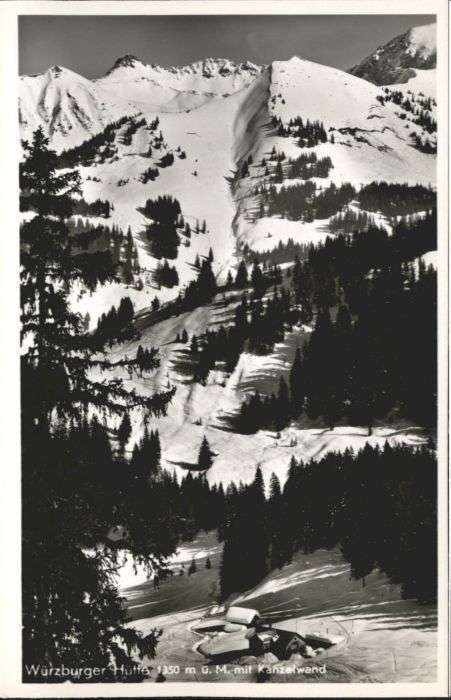 Kleinwalsertal Würzburger Hütte Kanzelwand *