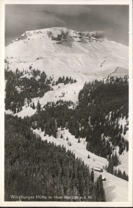 Kleinwalsertal Würzburger Hütte Hoch-Ifen *