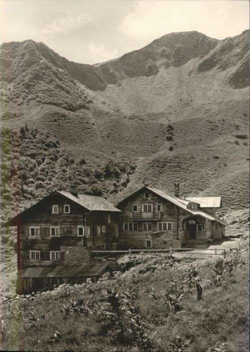 Kleinwalsertal Schwarzwasserhütte Grünhorn *