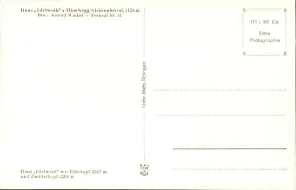 Hirschegg Kleinwalsertal Vorarlberg Hirschegg_Kleinwalsertal Haus Edelweiss – Bild 2