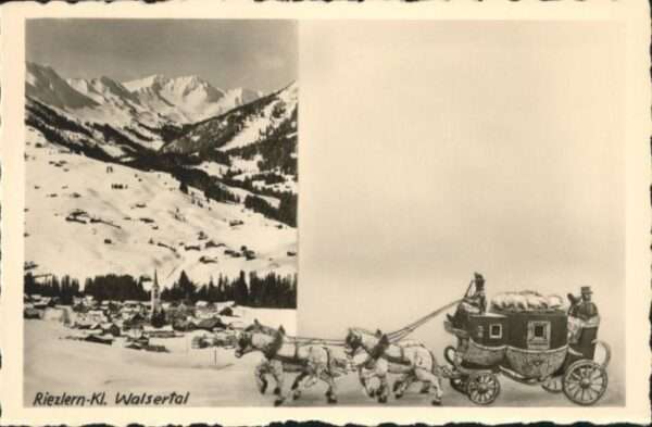 Riezlern Kleinwalsertal Vorarlberg Riezlern_Kleinwalsertal Postkutsche