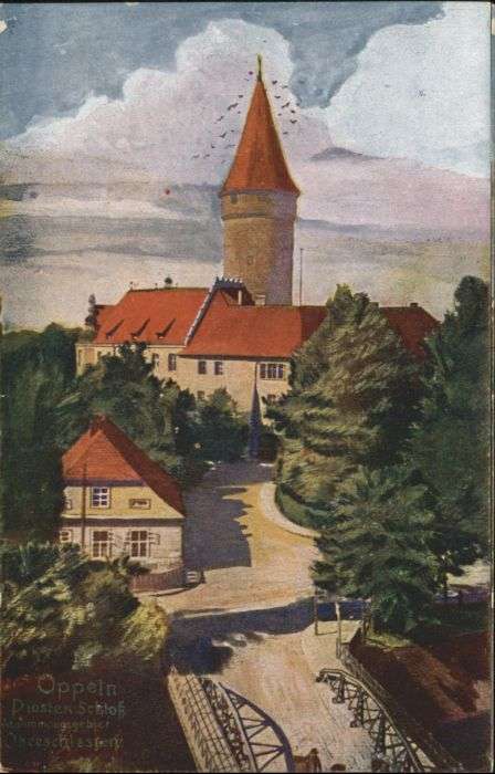 Oppeln Oberschlesien Opole Oppeln Schloss Brücke