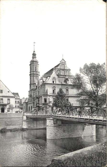 Oppeln Oberschlesien Opole Oppeln Kirche Schlossbrücke