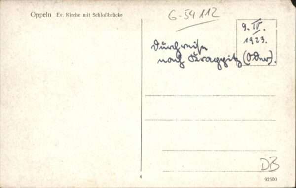 Oppeln Oberschlesien Opole Oppeln Kirche Schlossbrücke – Bild 2