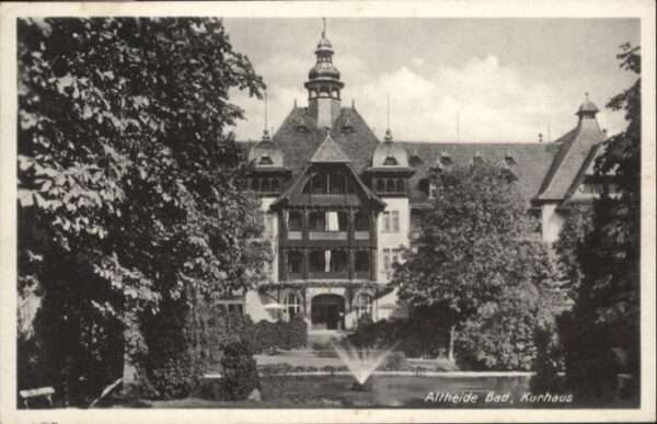 Altheide Bad Schlesien Kurhaus Teich