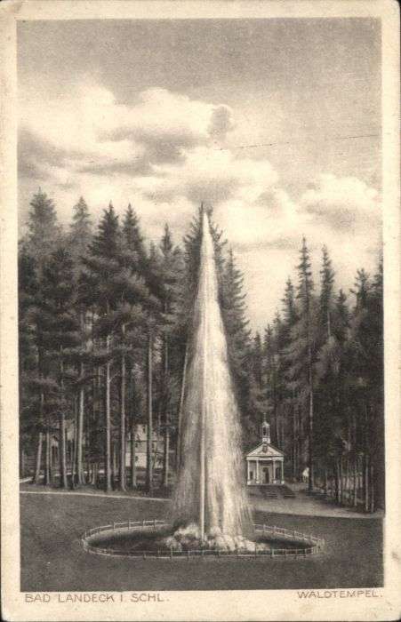 Bad Landeck Waldtempel Springbrunnen