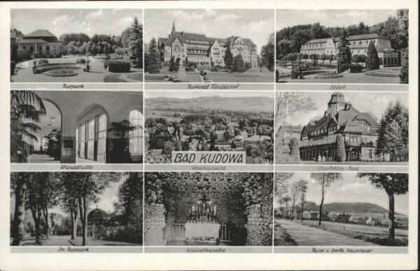 Bad Kudowa Niederschlesien Bad Kudowa Kurpark Wandelhalle Schädelk