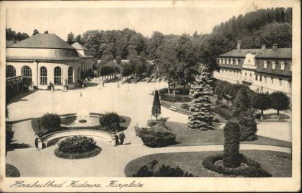 Bad Kudowa Niederschlesien Bad Kudowa Herzheilbad Kurplatz Brunnen