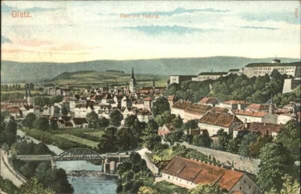 Glatz Niederschlesien Glatz Festung Brücke Kirche