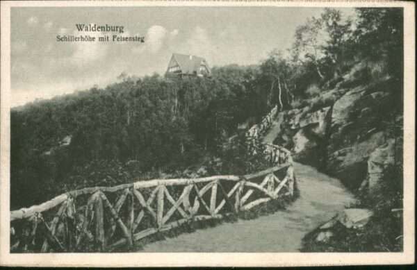 Waldenburg Schlesien Waldenburg Schillerhöhe Felsensteg