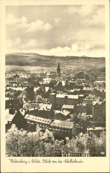 Waldenburg Schlesien Waldenburg Blick von der Schillerbaude