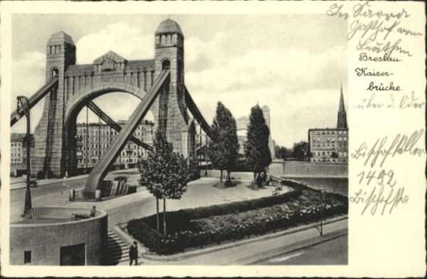 Breslau Niederschlesien Breslau Kaiser Brücke