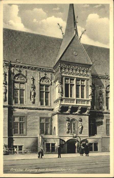 Breslau Niederschlesien Breslau Schweidnitzer Keller