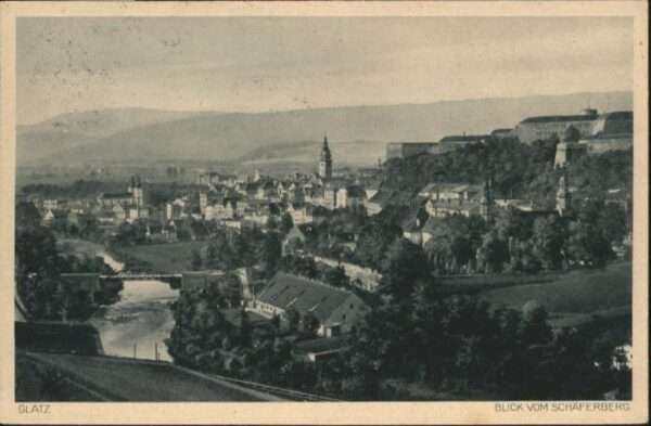 Glatz Niederschlesien Glatz Blick vom Schäferberg