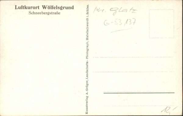 Woelfelsgrund Glatz Wölfelsgrund schneebergstrasse – Bild 2