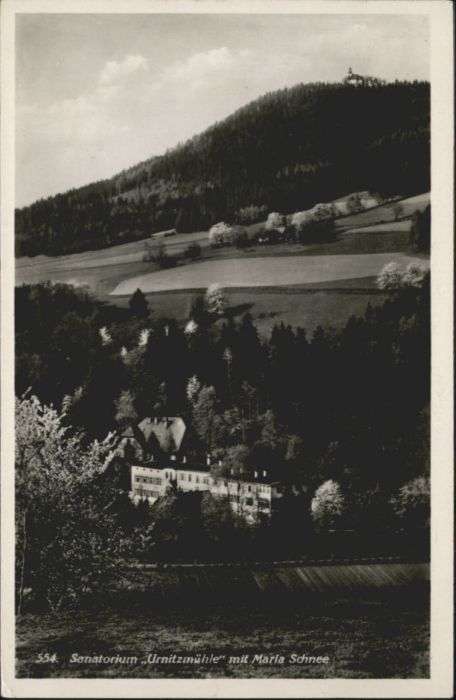 Glatz Niederschlesien Glatz Sanatorium Urnitzmühle Maria Schn