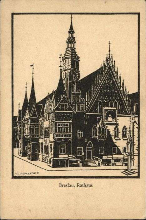 Breslau Niederschlesien Breslau Rathaus