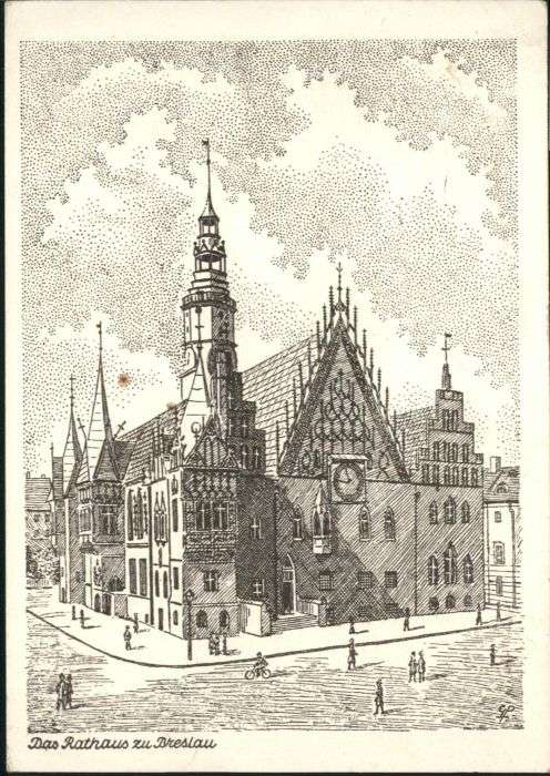 Breslau Niederschlesien Breslau Rathaus