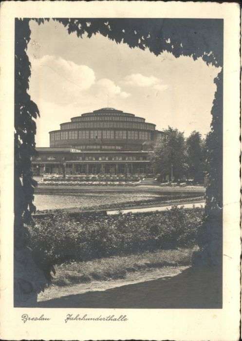 Breslau Niederschlesien Breslau Jahrhunderthalle Deutsches Turn