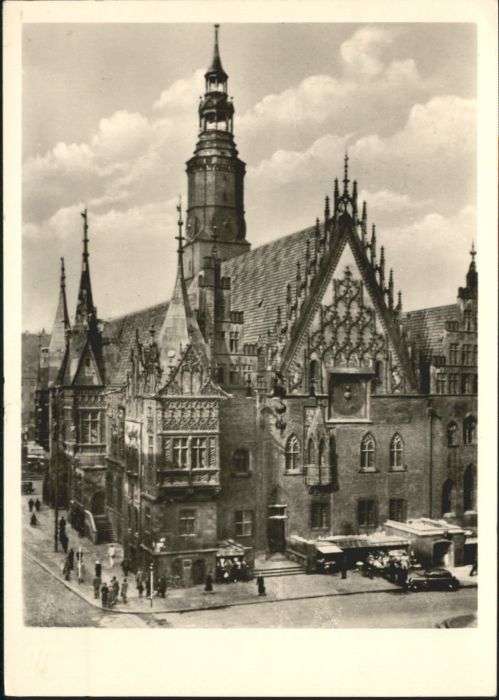 Breslau Niederschlesien Breslau Rathaus