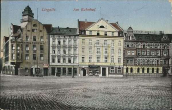 Liegnitz Legnica Liegnitz Bahnhof Vater's Hotel Hotel Re