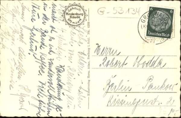 Hindenburgbaude Grunwald Hohen Mense – Bild 2