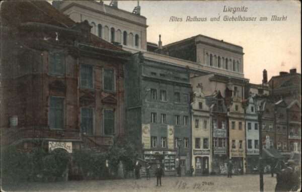 Liegnitz Legnica Liegnitz Rathaus Giebelhaus Markt Ratsk