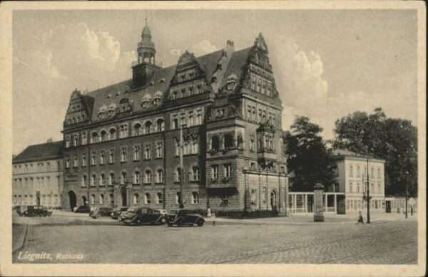 Liegnitz Legnica Liegnitz Rathaus Litfasssäule