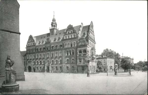 Liegnitz Legnica Liegnitz Rathaus Litfasssäule