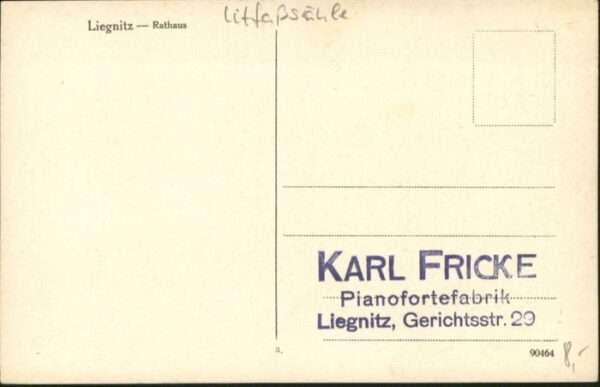 Liegnitz Legnica Liegnitz Rathaus Litfasssäule – Bild 2