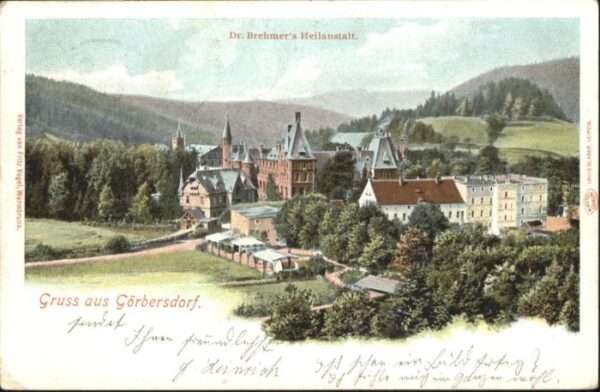 Goerbersdorf Schlesien Görbersdorf Litho Dr. Brehmer's Heilans