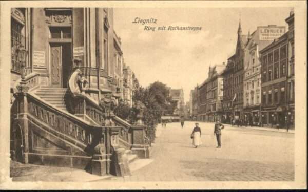Liegnitz Legnica Liegnitz Ring Rathaustreppe