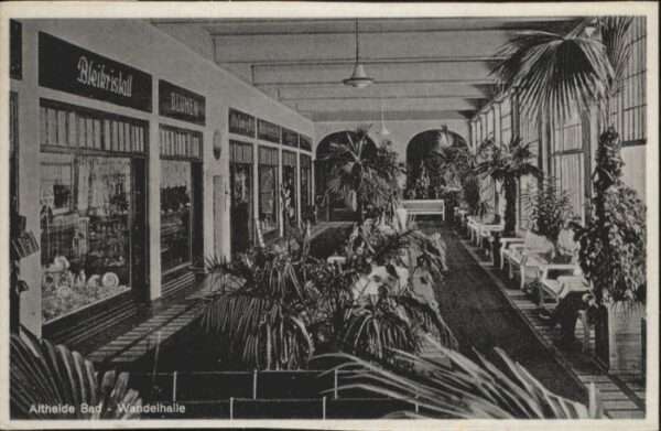 Altheide Bad Schlesien Wandelhalle Geschäft