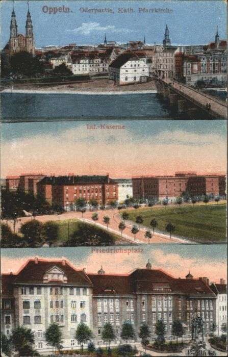 Oppeln Oberschlesien Opole Oppeln Oder Kirche Infanterie Kaserne F