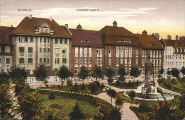 Oppeln Oberschlesien Opole Oppeln Friedrichsplatz Brunnen
