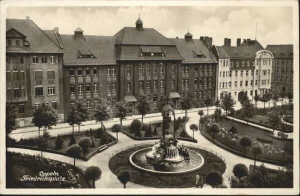 Oppeln Oberschlesien Opole Oppeln Friedrichsplatz Brunnen