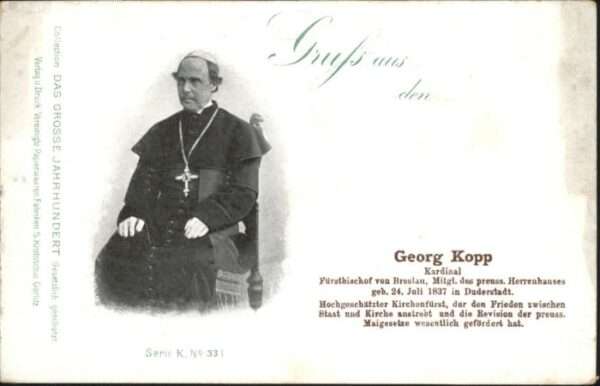 Breslau Niederschlesien Breslau Kardinal Georg Kopp Fürstbischo