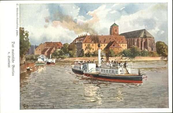 Breslau Niederschlesien Breslau Sandinsel Künstler Günther-Naum