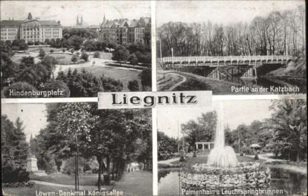 Liegnitz Legnica Liegnitz Hindenburgplatz Katzbach Löwen