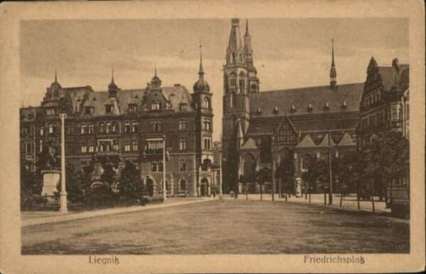 Liegnitz Legnica Liegnitz Friedrichsplatz Litfasssäule