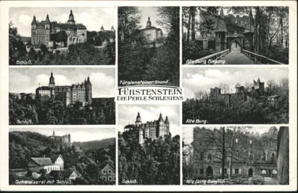 Fuerstenstein Schlesien chloss Schweizerei Burg Fürstensteiner